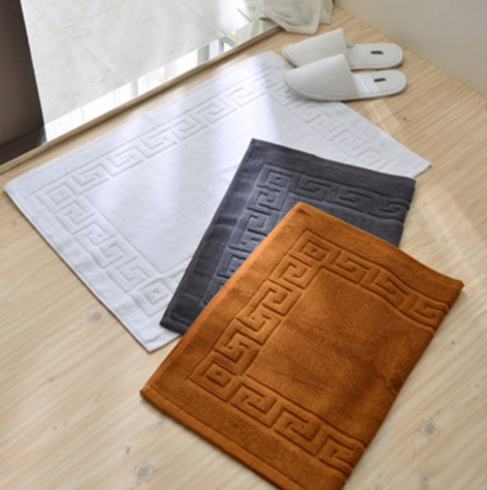 五星級飯店專用純棉毛巾料腳踏墊 (2入)