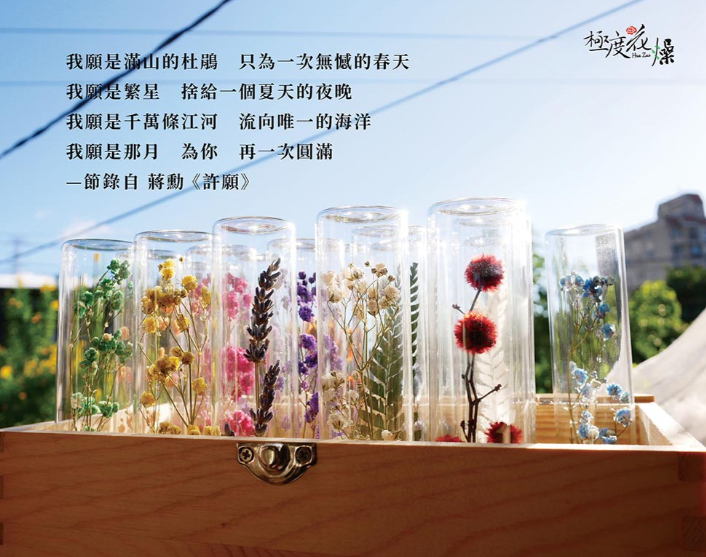 極度花燥永生花乾燥花材專賣店 瓶中花 2個 花禮