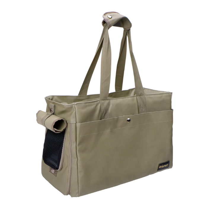 IBIYAYA 依比呀呀-FC1428簡約手做寵物帆布包-軍綠