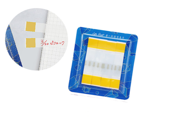 ESTAPE 王佳Memo 抽取式易撕貼金鑽黃11mm x 55mm/標籤/註記