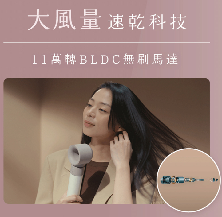 Acerpure beauty AI 負離子造型吹風機 DS744-10W