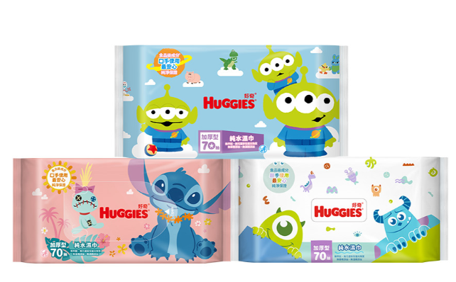 Huggies 好奇迪士尼純水濕巾-加厚型 (70抽x16包/箱)