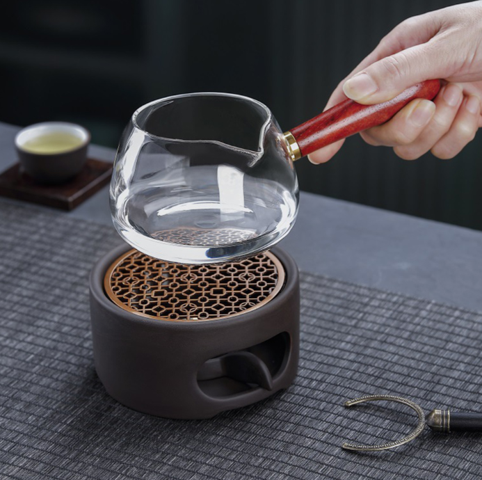 CS22日式蠟燭加熱紅泥溫茶小火爐