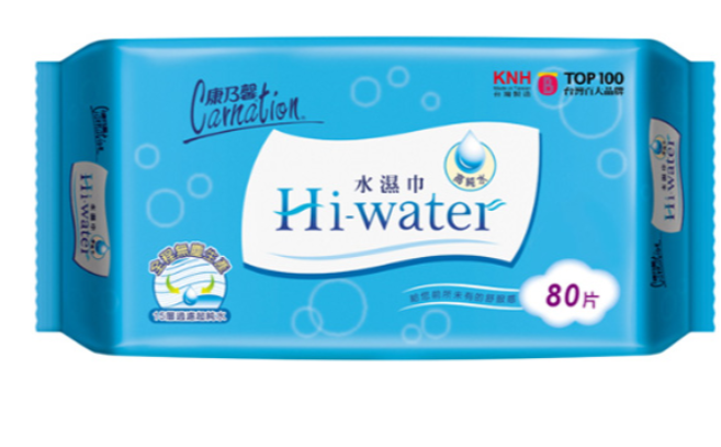 康乃馨 Hi-water水濕巾/濕紙巾(80抽x24包)