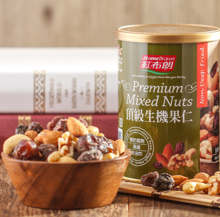 紅布朗頂級生機果仁(200g/罐)