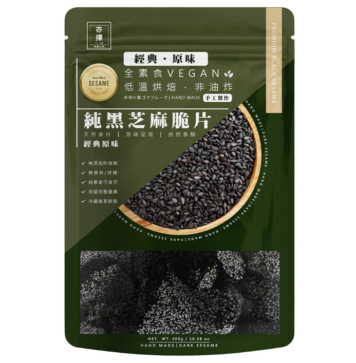 MIYOSHI 無添加亦擇-純黑芝麻脆片300g