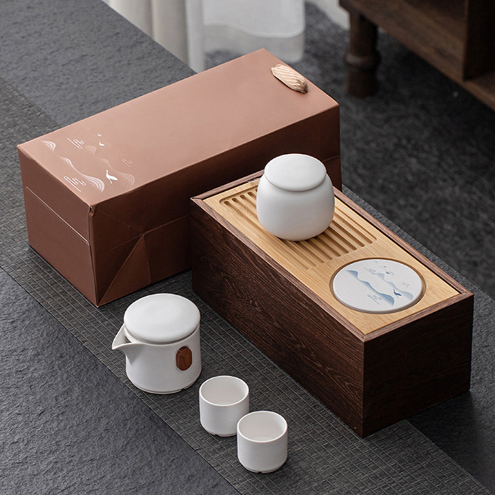 【Life Shop】山水旅行茶具組 /附精美包裝袋