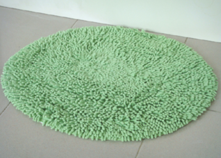 《純棉亮彩》超吸水圓形浴墊2入組(抹茶綠)(60x60cm)