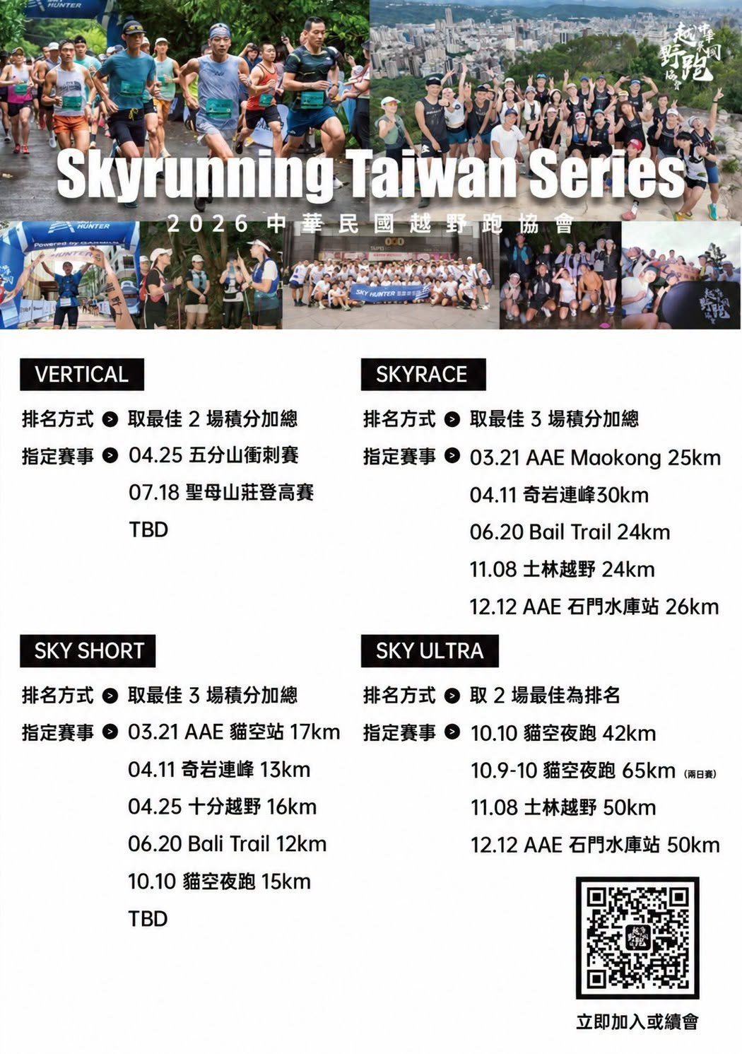 2026 Skyrunning Taiwan Series｜新增賽事公告