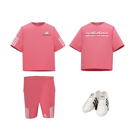 紙紮粉短運動裝