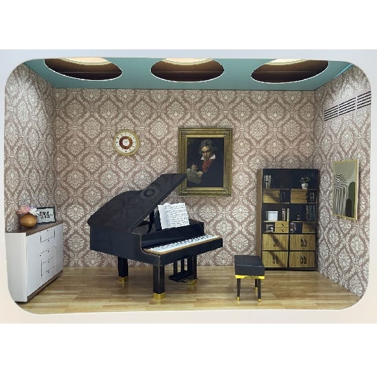 紙紮鋼琴情境