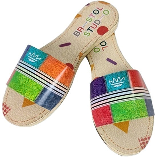 紙紮彩虹拖鞋