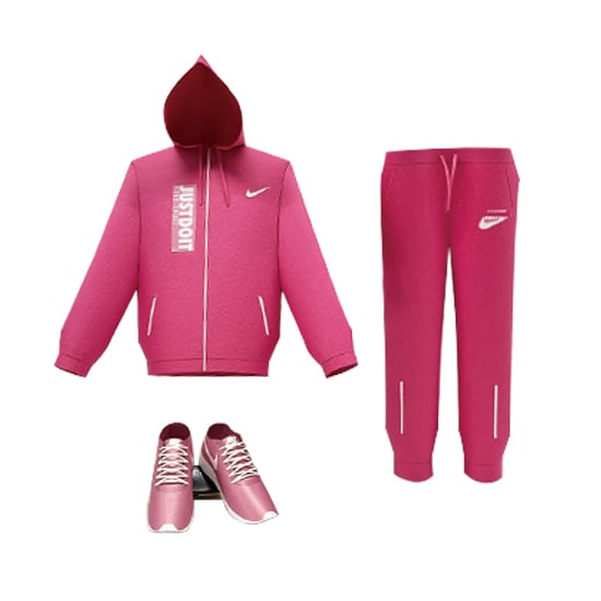 紙紮粉長運動裝