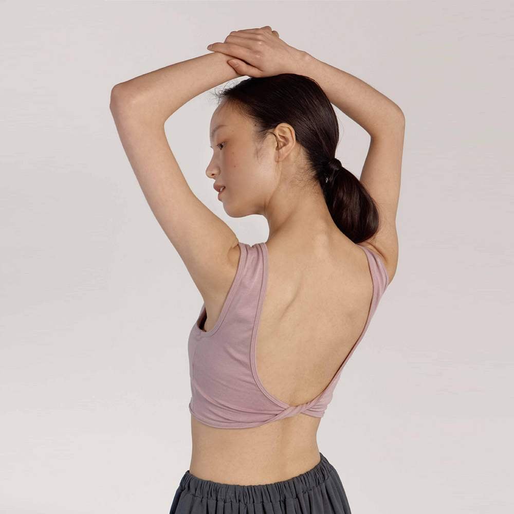 【熱銷】Dhyani 修習瑜珈胸墊短背心 薰衣草紫 CON016LAV