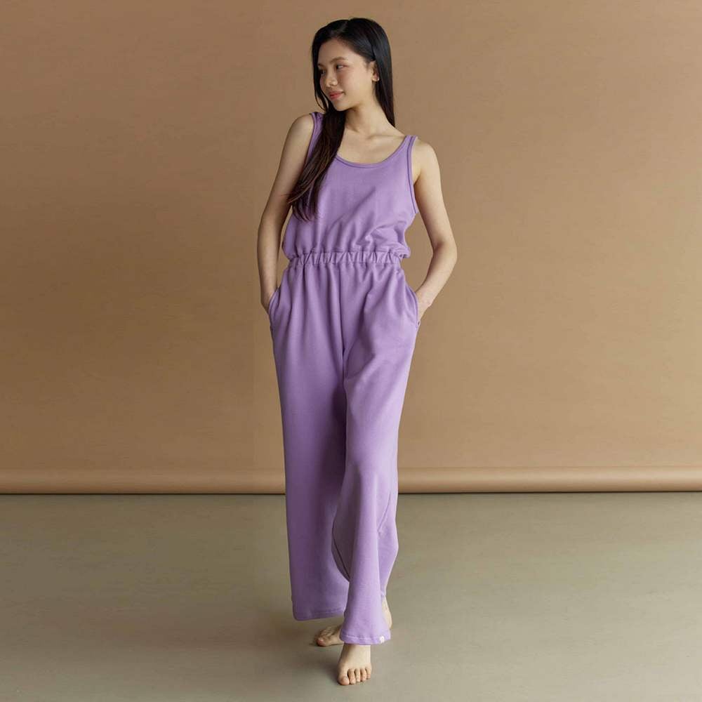 Dhyani 漫遊連身長褲 紫色 CON114PUR