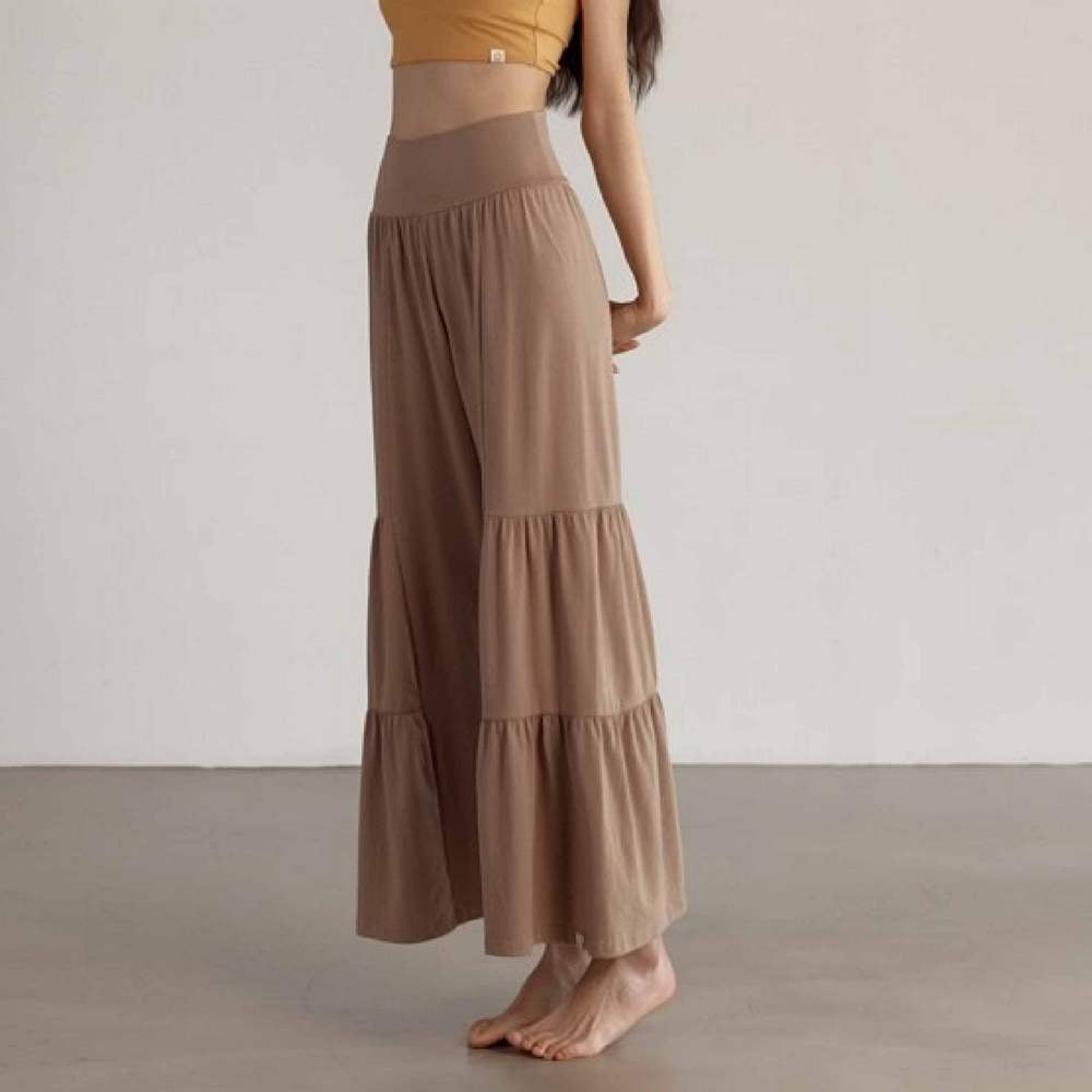 【熱銷】Dhyani 瑜珈蛋糕闊腿褲 核桃棕 CON071BRN