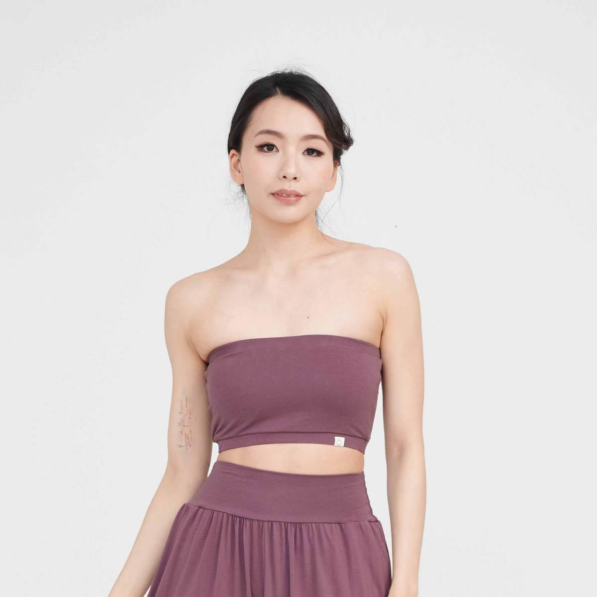 Happy yogi studio 瑜珈抹胸款內衣 煙燻紫 HYS016PUR