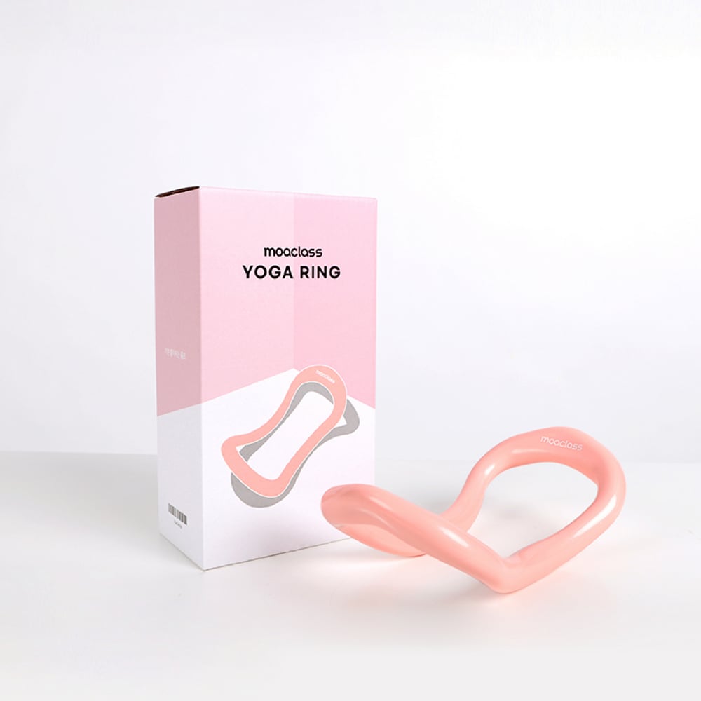 Moaclass 開背伸展按摩瑜珈環 熟成粉 MOA003