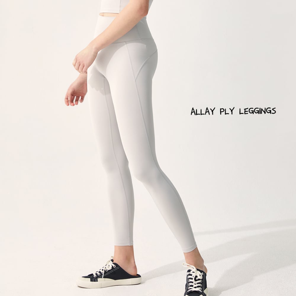 Parsley Allay 高腰提臀線九分褲 霧氣灰 P19LG006GRY 各類運動適用