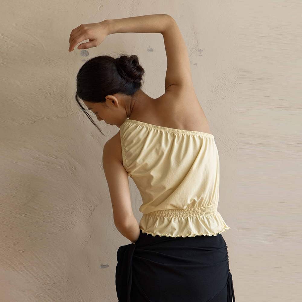 Dhyani 單肩無袖罩衫 檸檬黃 CON075YEL