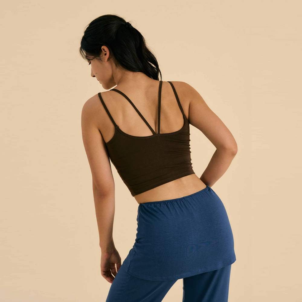 Dhyani 直線造型瑜珈內衣 棕色 CON127BRN