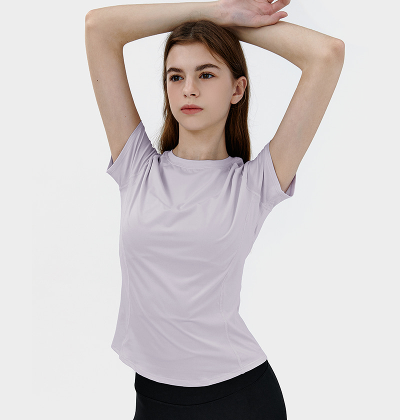 Conchwear 經典短袖罩衫 淡紫色 各類運動適用 CON038PUR