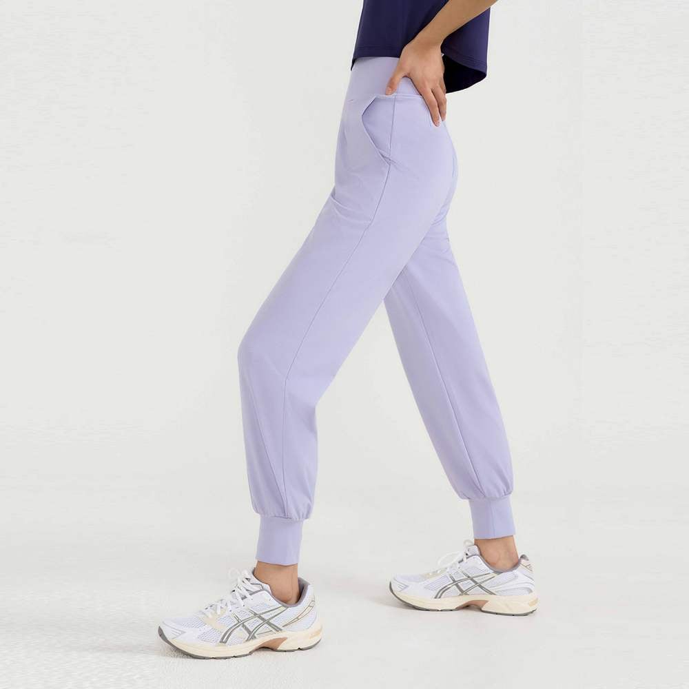 【7色】Front2line Micro Fresh 修身版束腳寬褲 淺紫色 各類運動適用