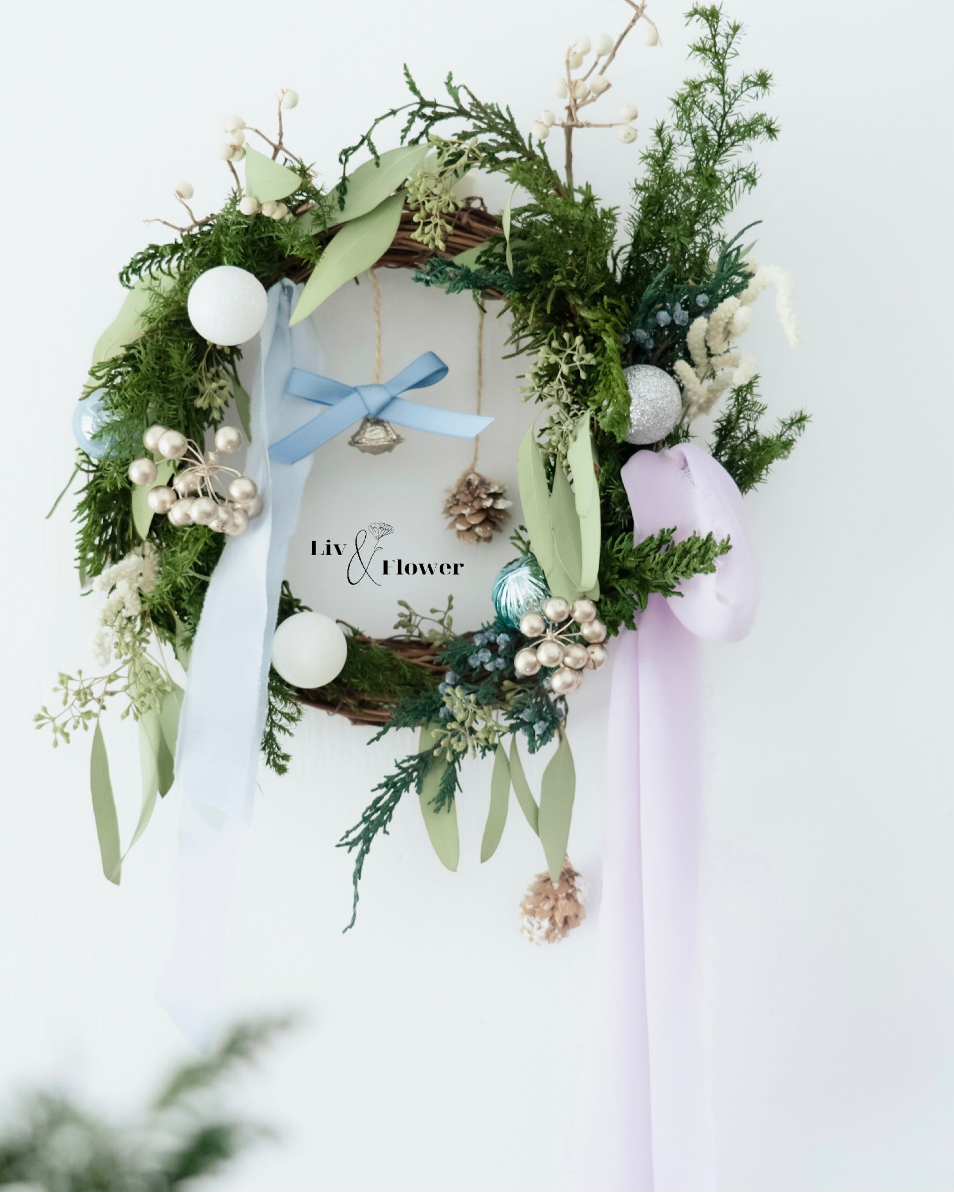 野園森林系列-永生聖誕花圈課