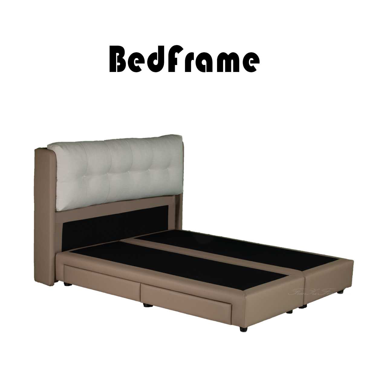 卡布貓抓皮四抽床架(可客製化訂做)