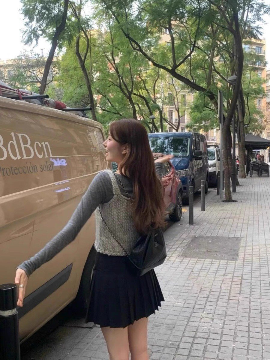 灰色現貨！《ounce春裝》雙面穿粗毛線背心