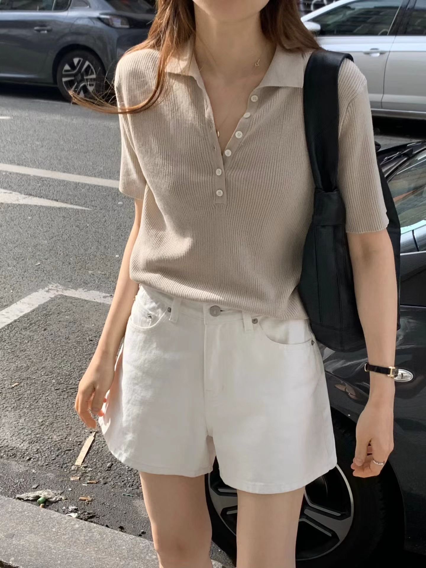 W8成團！《ounce》基礎款排釦POLO KNIT