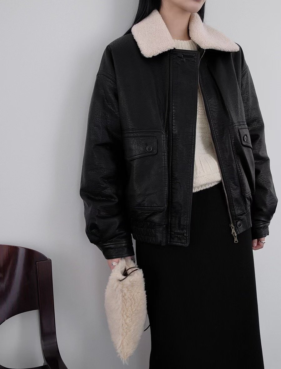 現貨一件！《敗部復活》可拆毛毛領皮衣外套