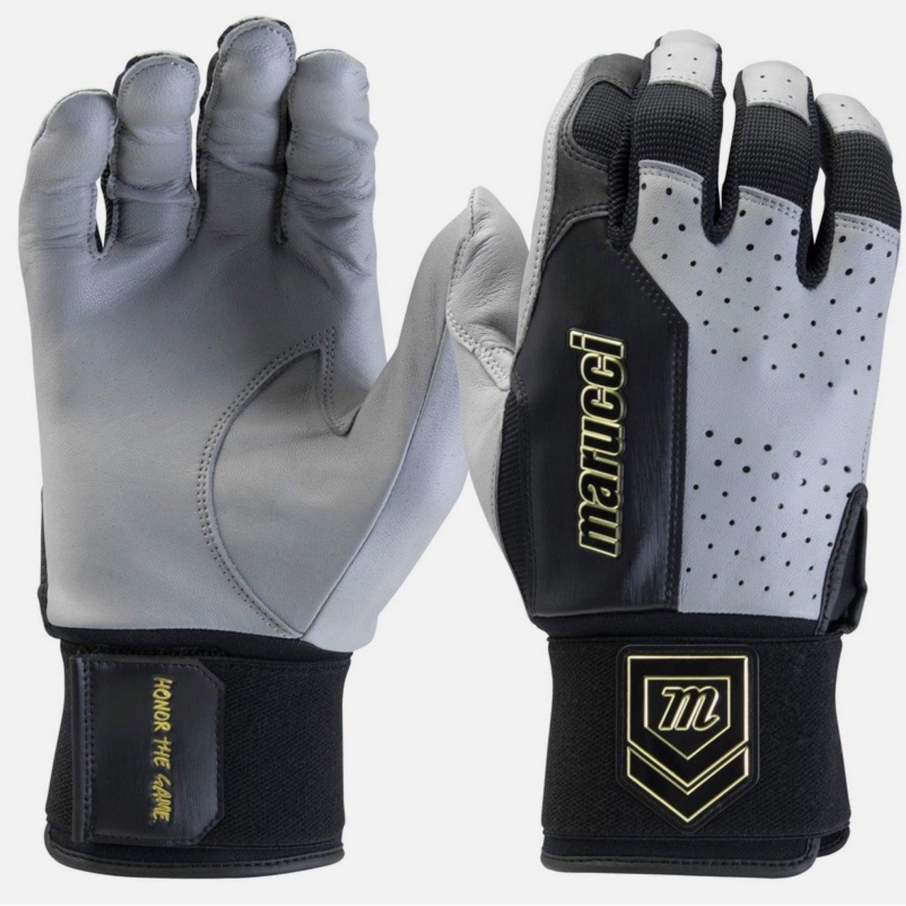 (小胖美國棒壘) Size:M  美國購回 Marucci Luxe系列 掌心採用山羊皮打擊手套, 棒球 壘球 適用