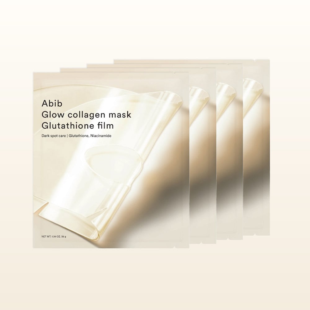 【iMeuu愛美悠】Abib膠原蛋白光澤修護面膜(4片入) 透明水凝膠 膠原蛋白面膜 穀胱甘肽 菸鹼醯胺