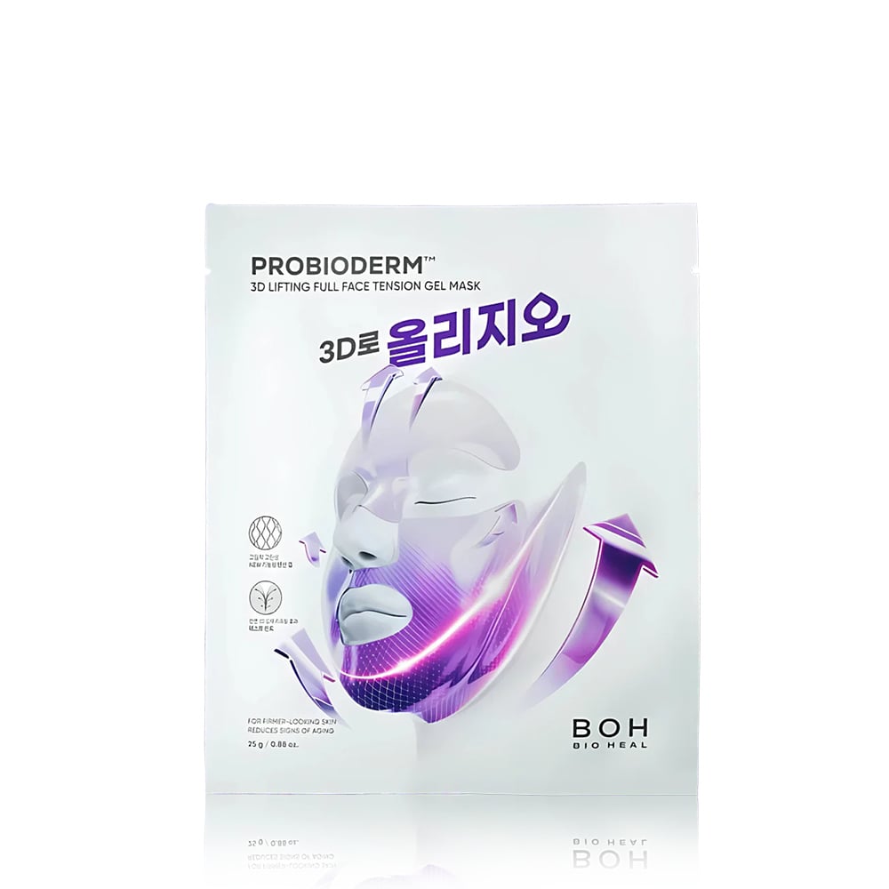 【iMeuu愛美悠】BIOHEAL BOH 3D全臉提拉面膜(單片)/平行輸入 緊緻 提拉 雙下巴 輪廓線 下顎線 凝膠面膜