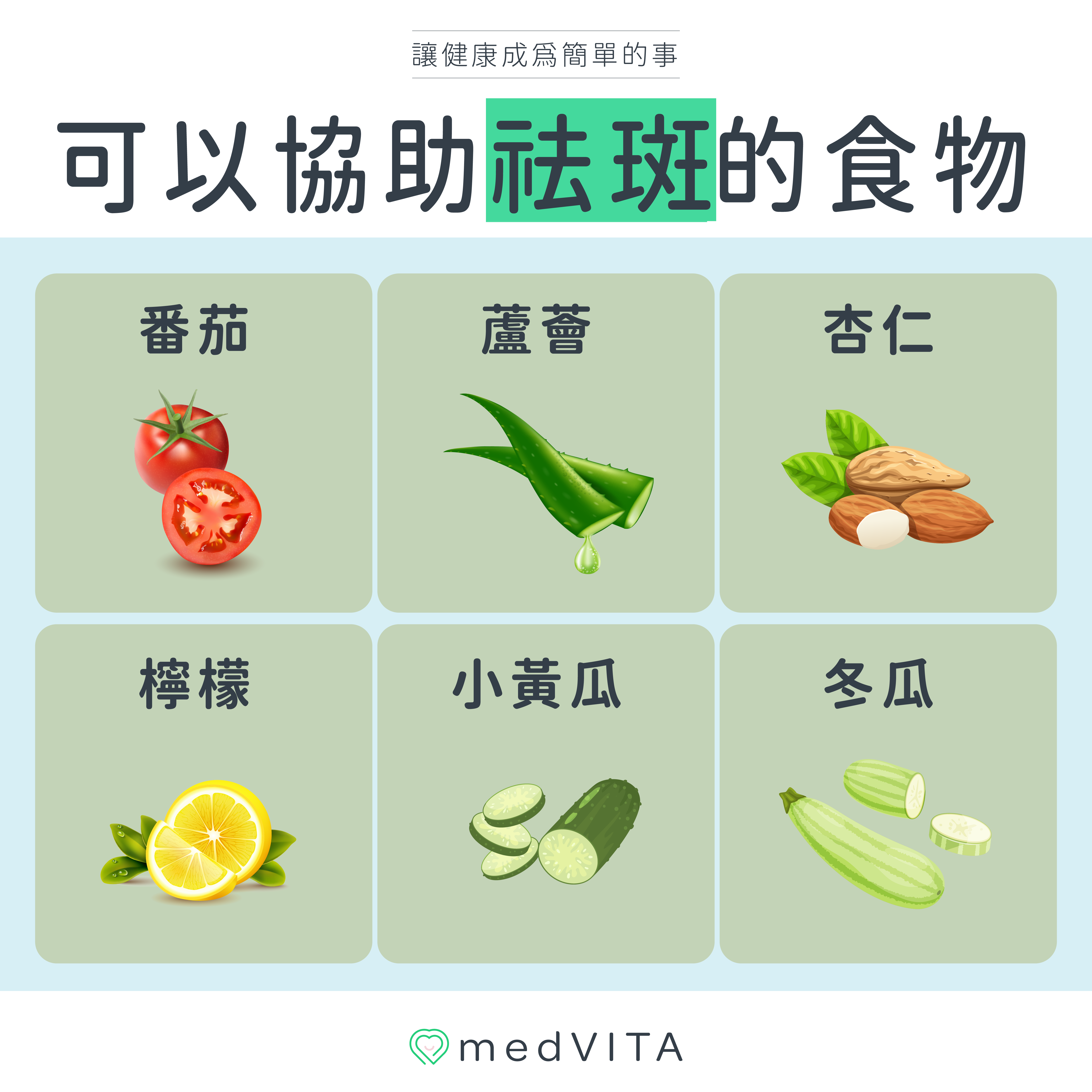 覺㦡medVITA | 協助祛斑的食物