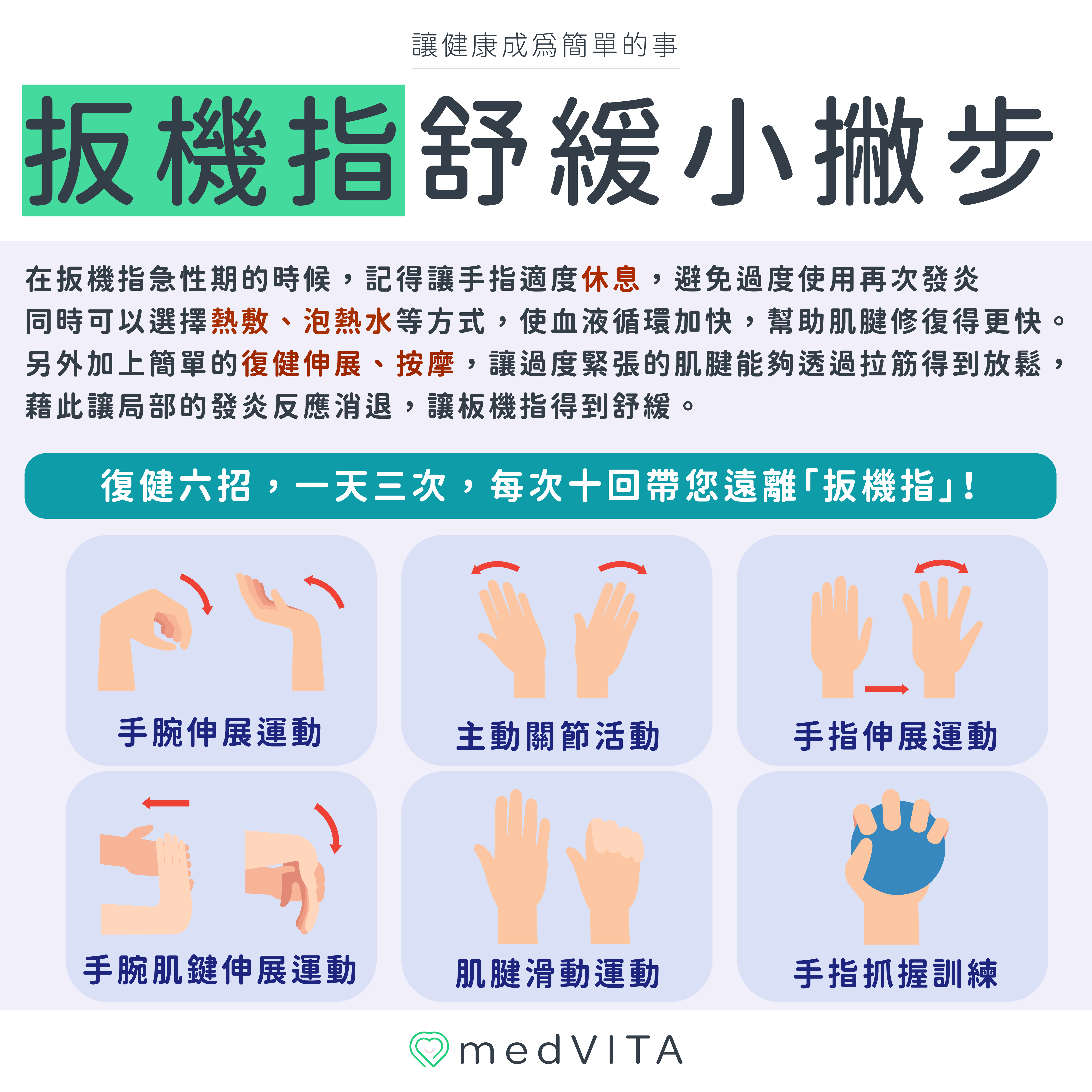 覺㦡medVITA | 扳機指舒緩小撇步