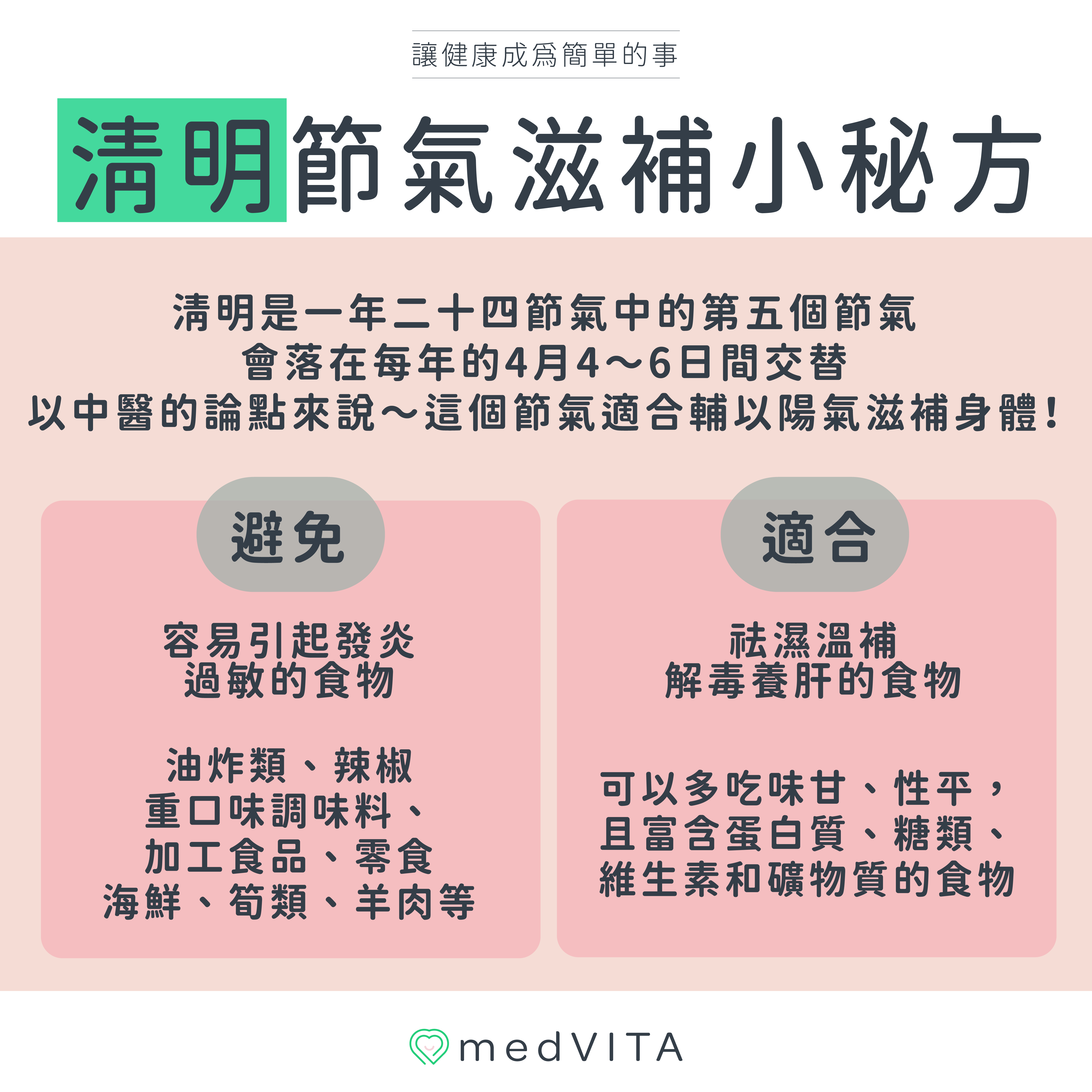 覺㦡medVITA | 清明節氣滋補小秘方
