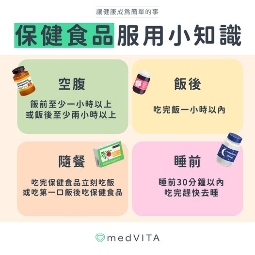 覺㦡medVITA | 保健食品服用小知識