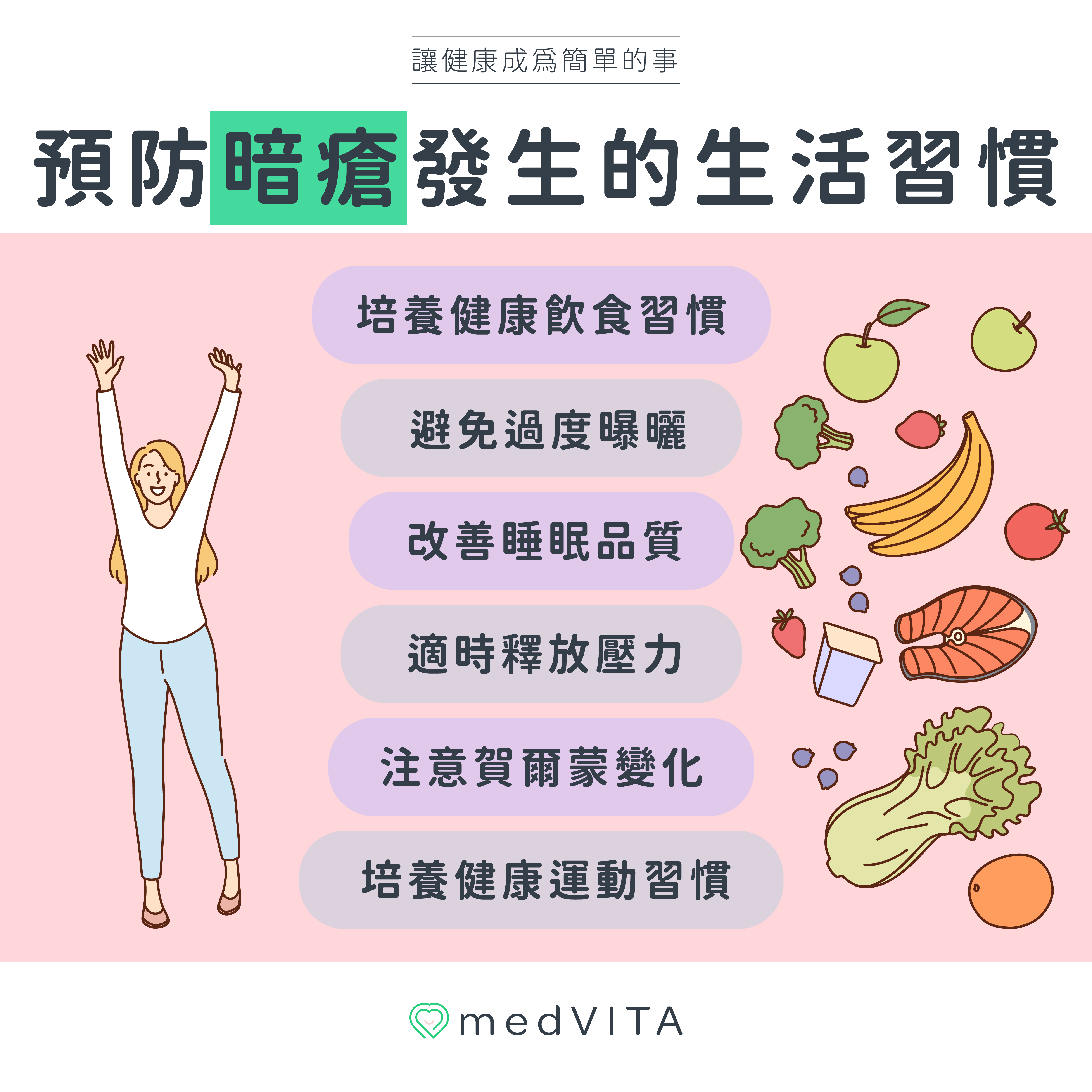 覺㦡medVITA | 預防暗瘡發生的生活習慣