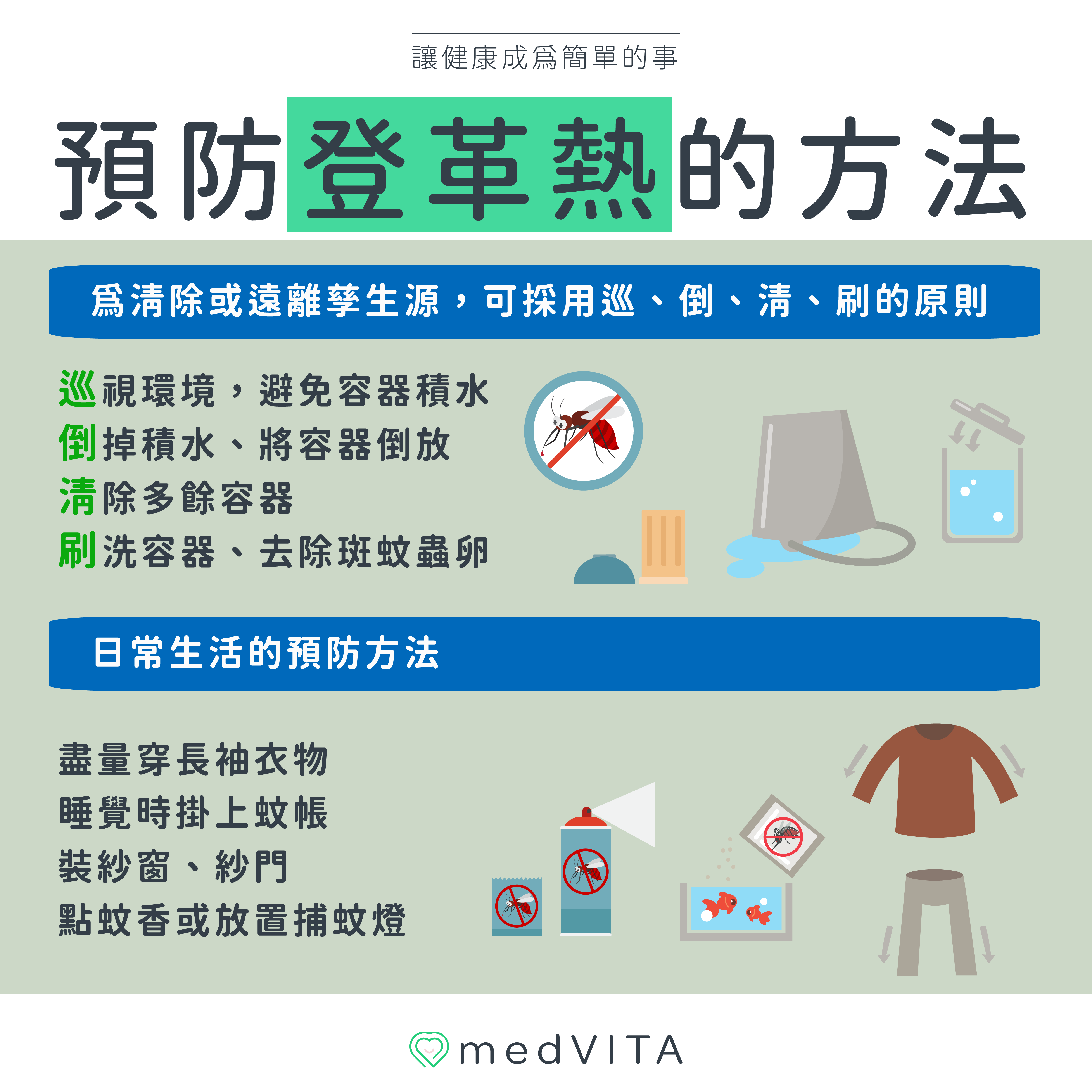 覺㦡medVITA | 預防登革熱的方法