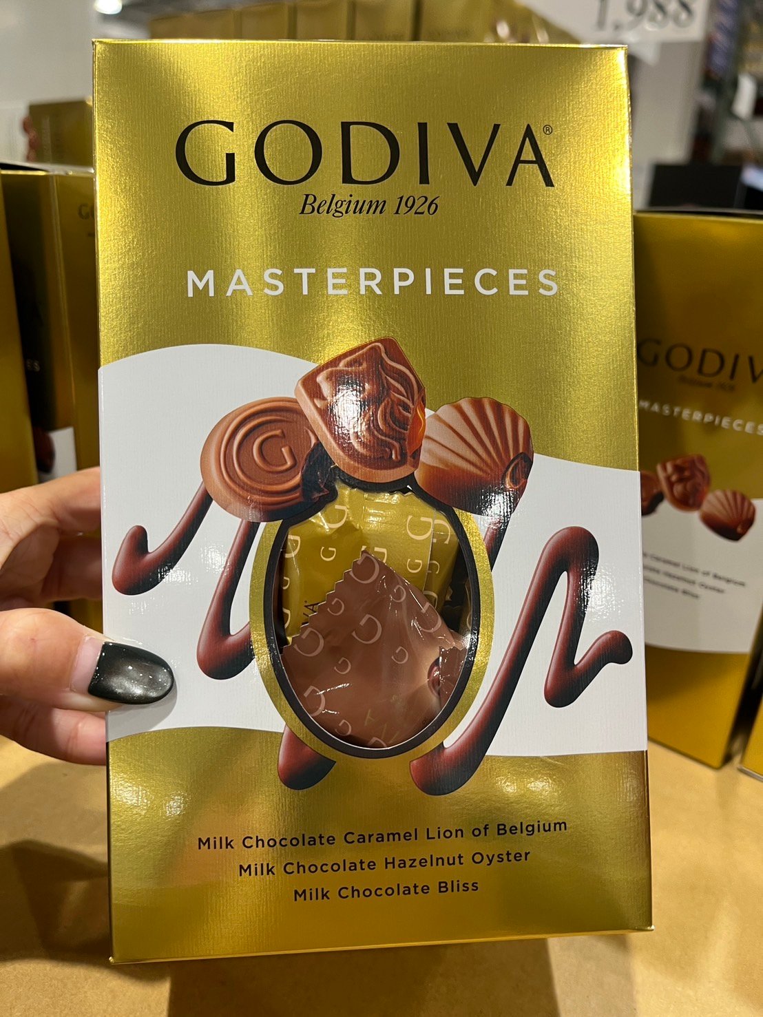 GODIVA 夾心巧克力 金盒 巧克力 77827