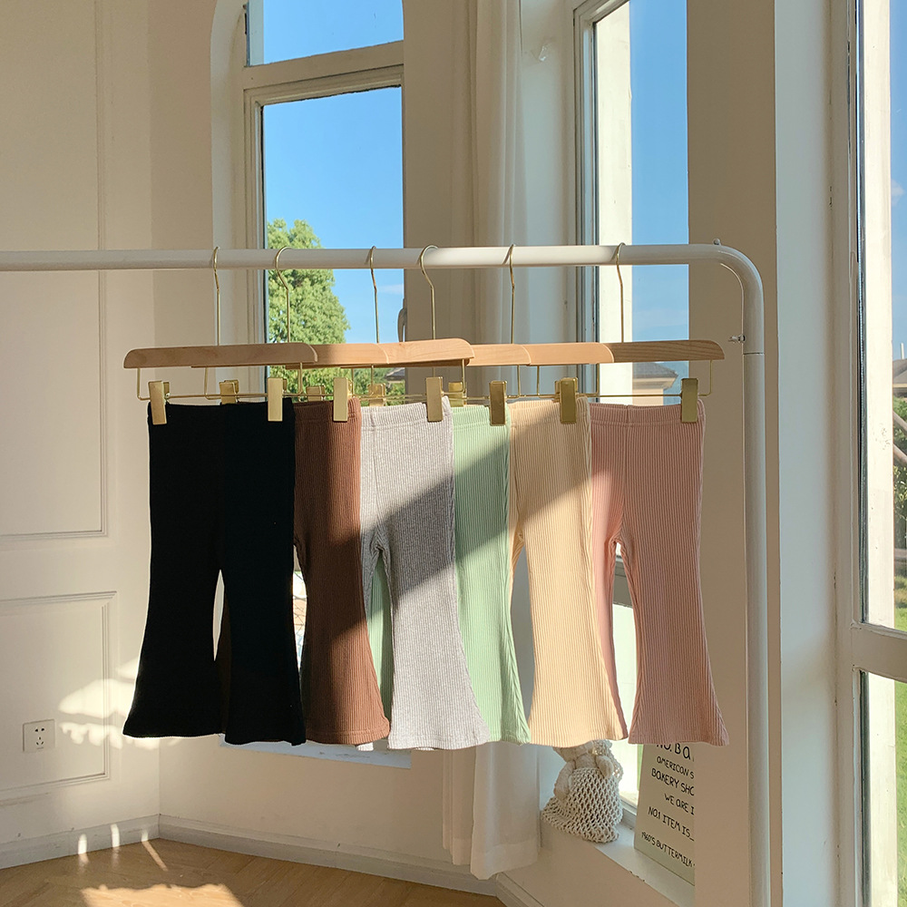 B1-019 韓版百搭休閒小女孩全棉喇叭褲