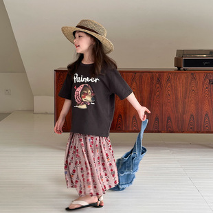 A1-017 趣味修狗上衣韓版半袖寬鬆可愛短袖套裝