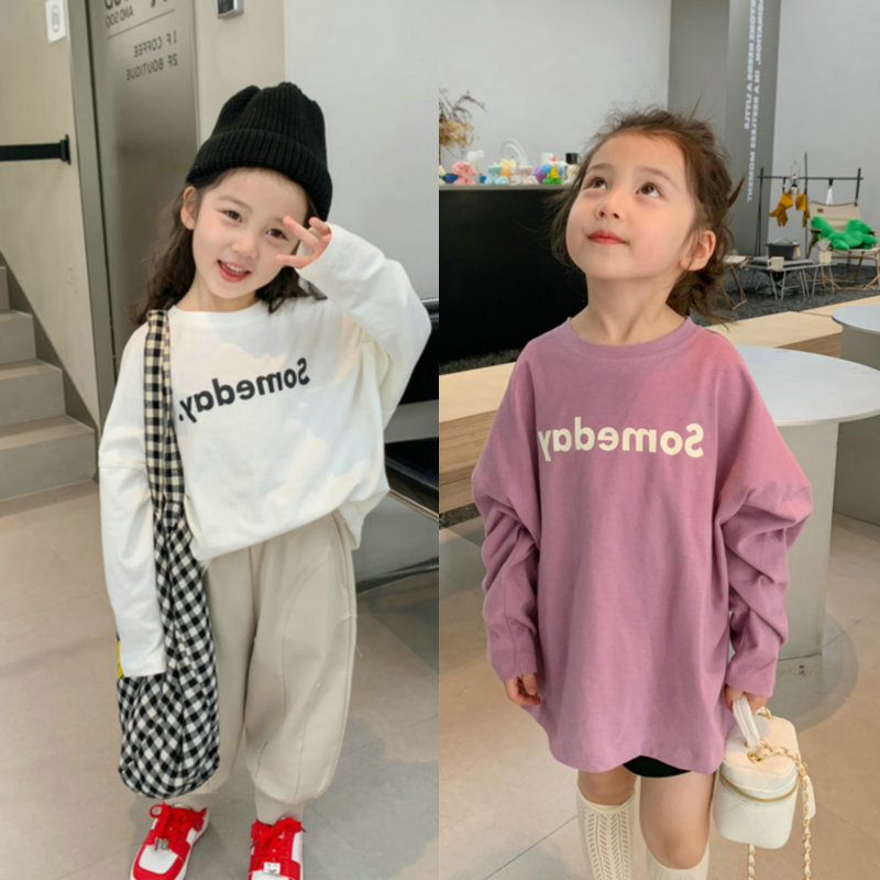 C1-096 字母落肩袖休閒上衣