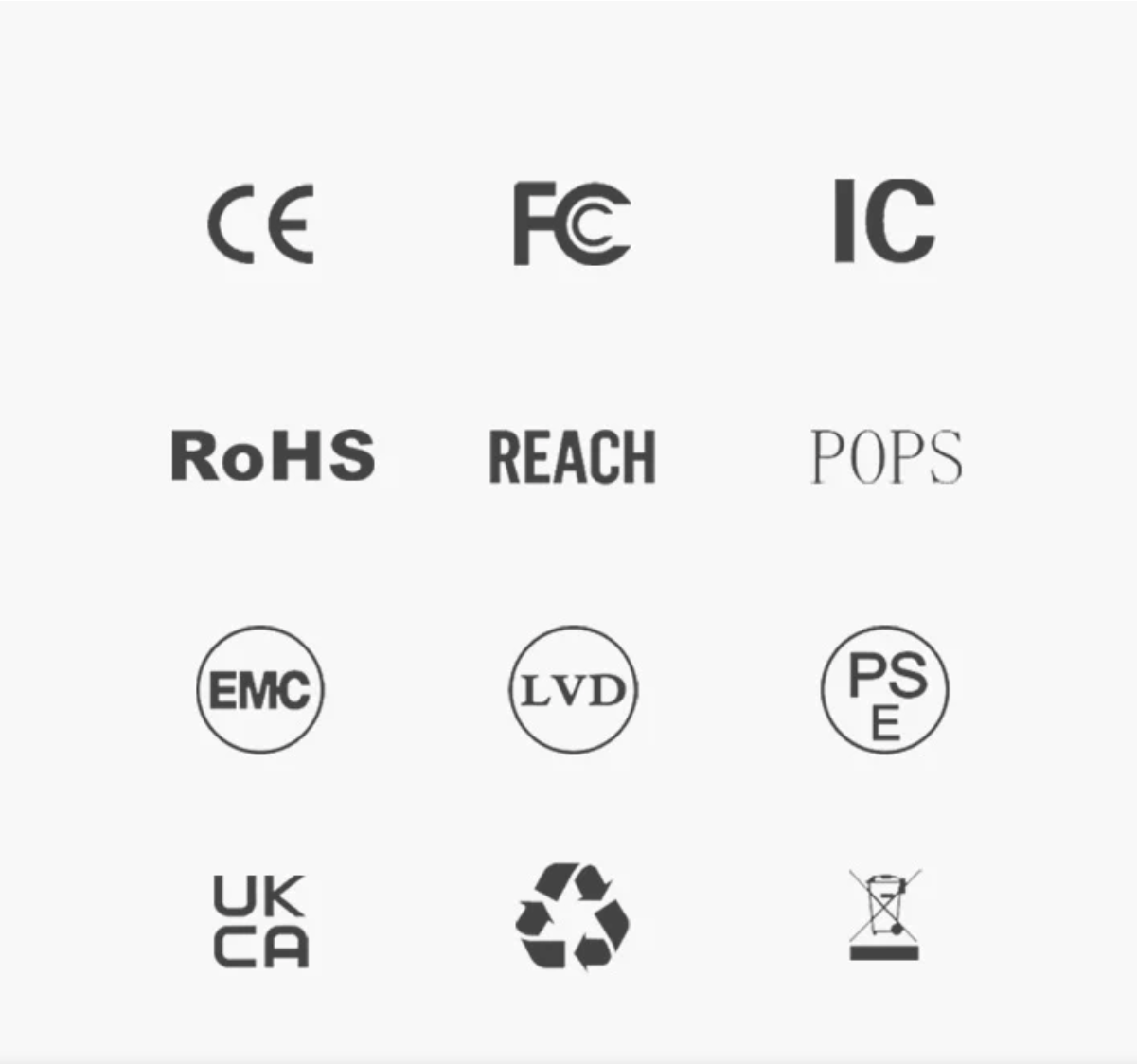 11 項全球認證 我們使用的原物料以安全為基礎，確保全球對人體無傷害。