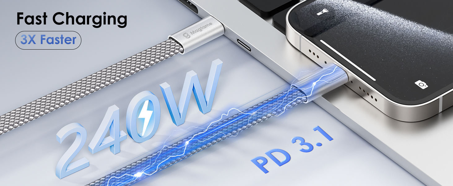 C-Magcables 技術再突破！ 60w UP 240w !!!