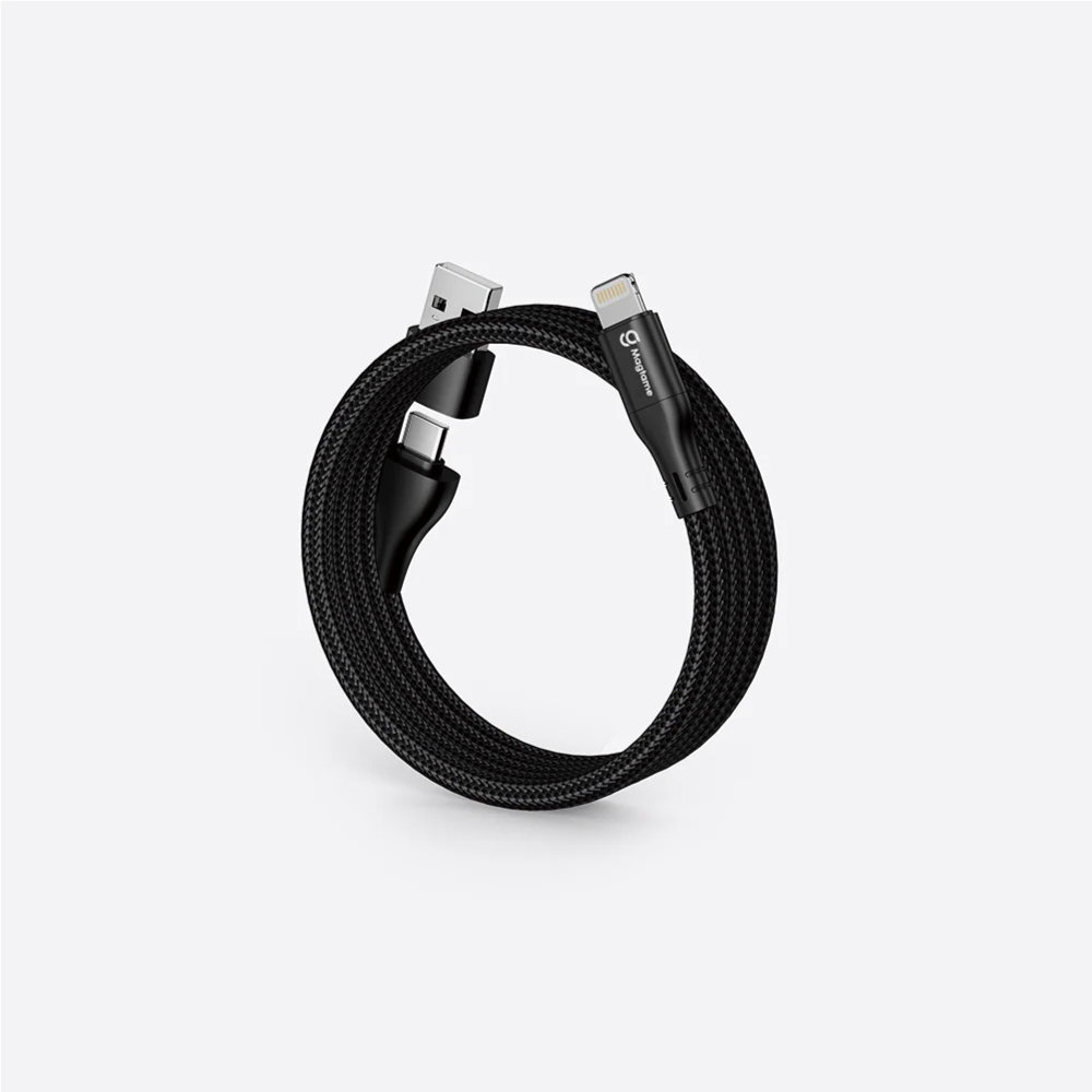 O-MagCables Type-C to A+L 2in1磁性快收納充電傳輸線