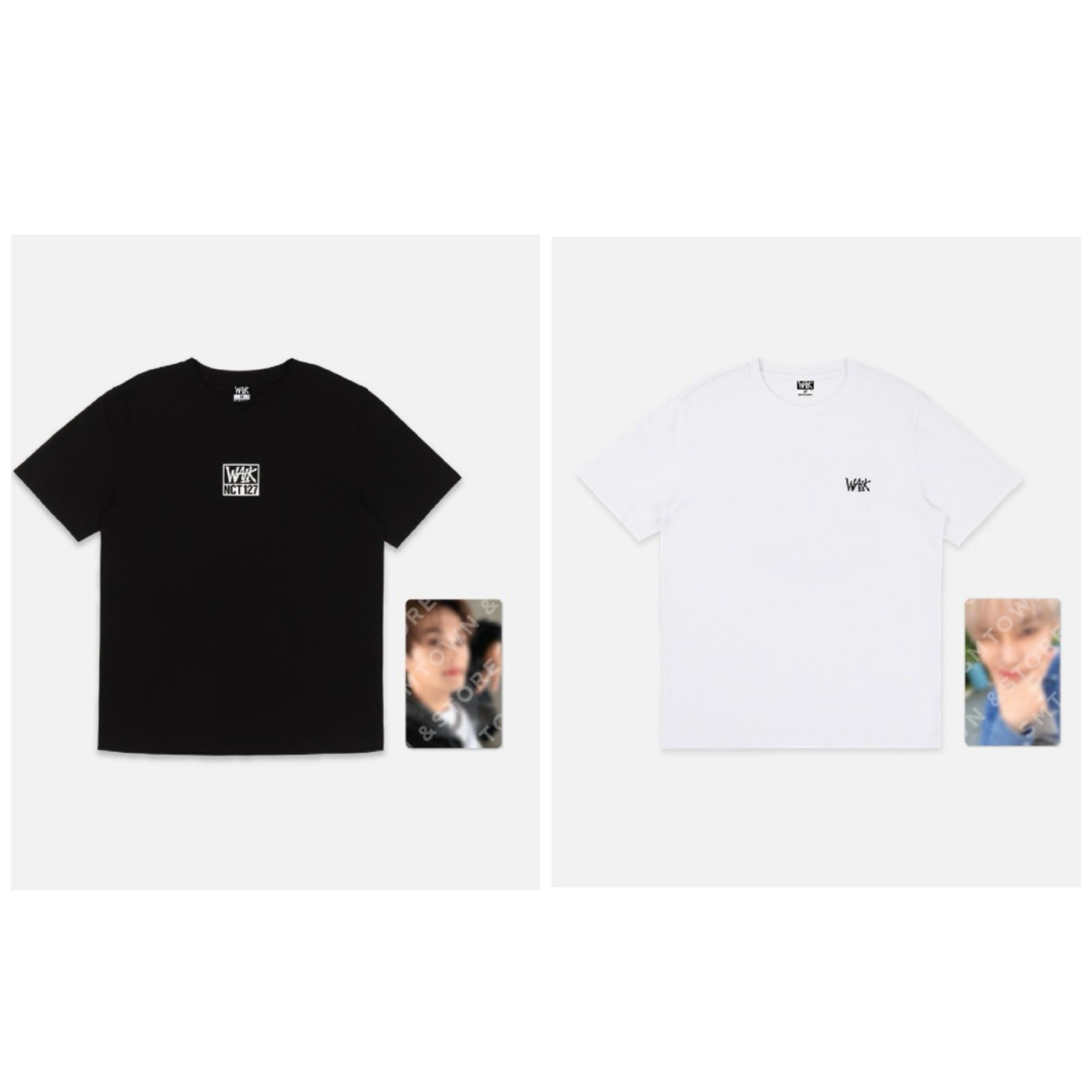 NCT 127 THE 6TH ALBUM  "WALK : ON THE BEAT" 官方周邊 T-SHIRT套組