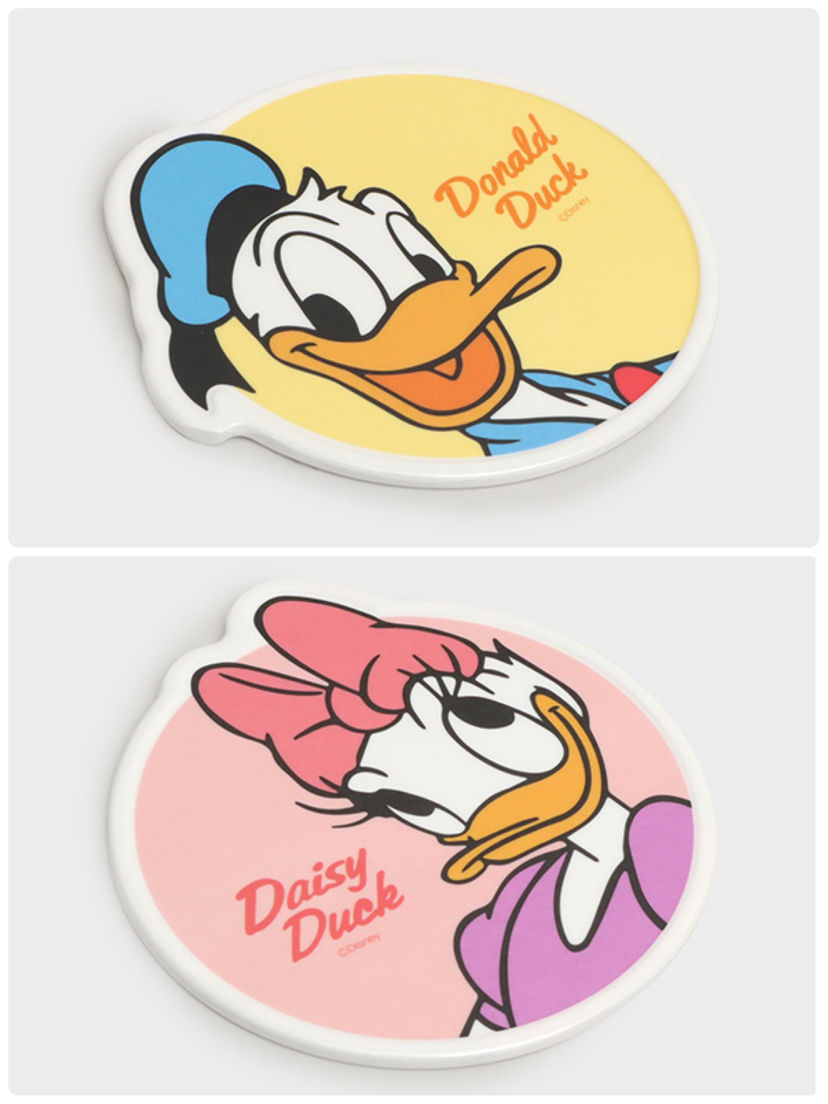 韓國大創 X 迪士尼聯名 唐老鴨家族 塑膠水杯、美耐皿杯墊